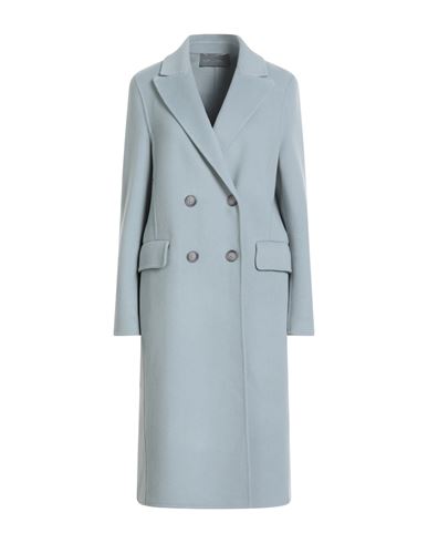 Alberta Ferretti Woman Coat Pastel Blue Size 4 Acrylic, Wool, Acetate, Polyester In Blue