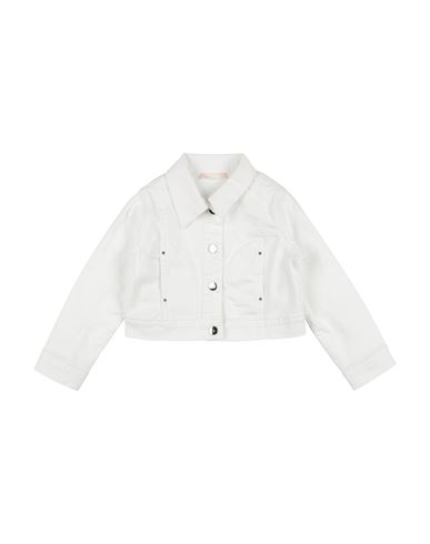 Liu •jo Toddler Girl Jacket White Size 6 Cotton, Elastane In White