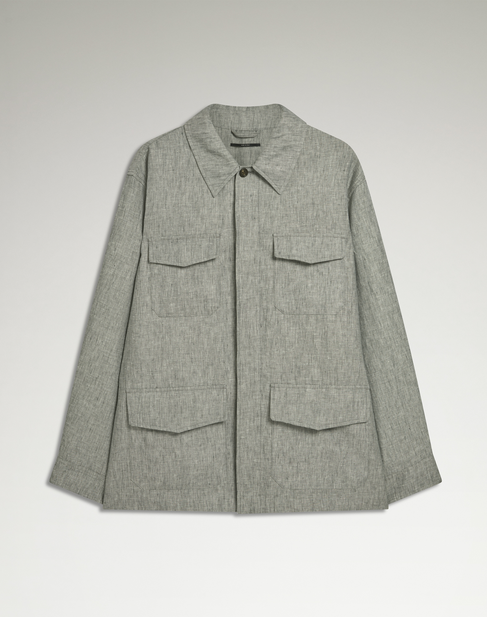 DUNHILL LINEN FIELD SHIRT JACKET 