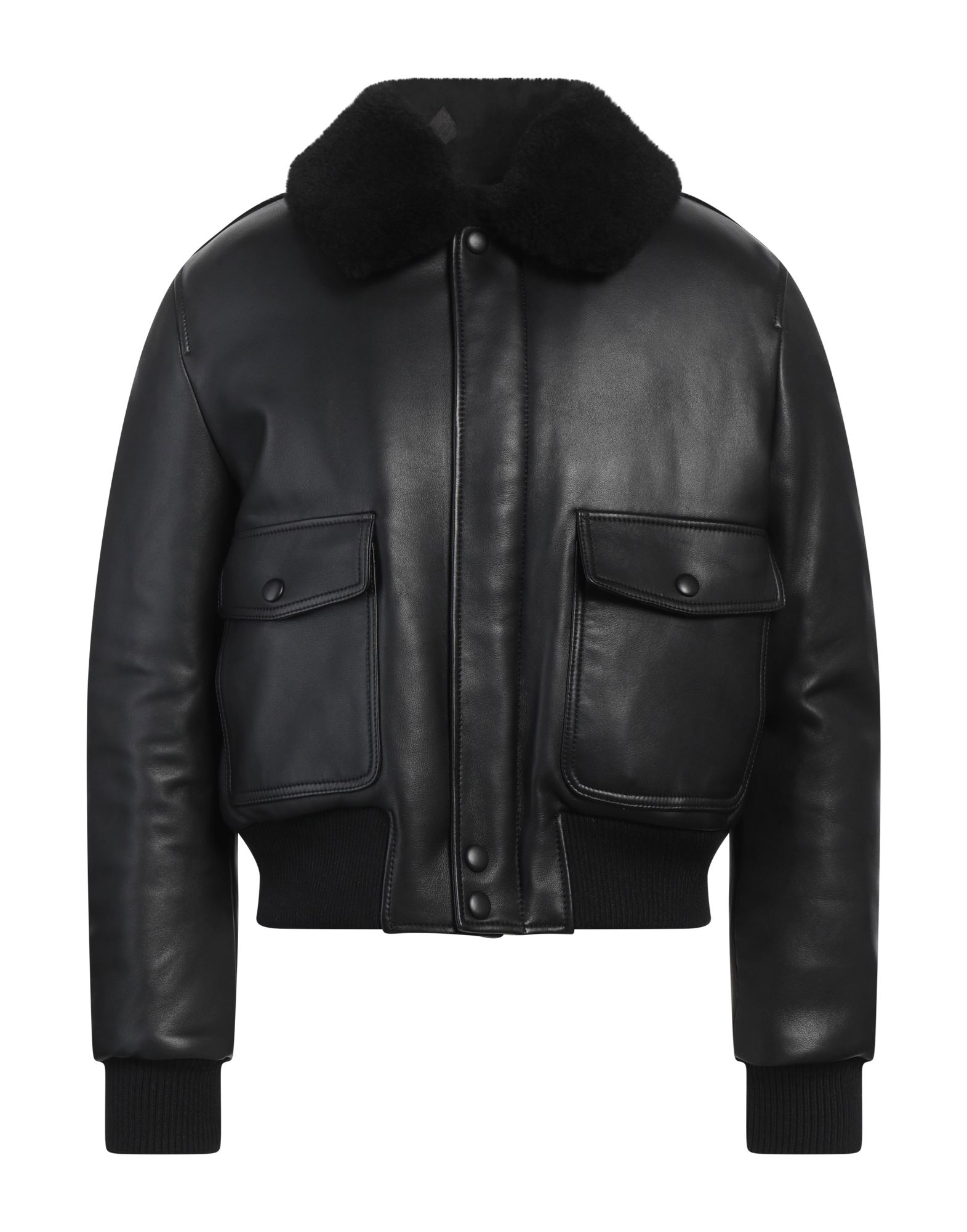 ドルチェ＆ガッバーナ シープスキン 本革 レダブルブレスト レザー