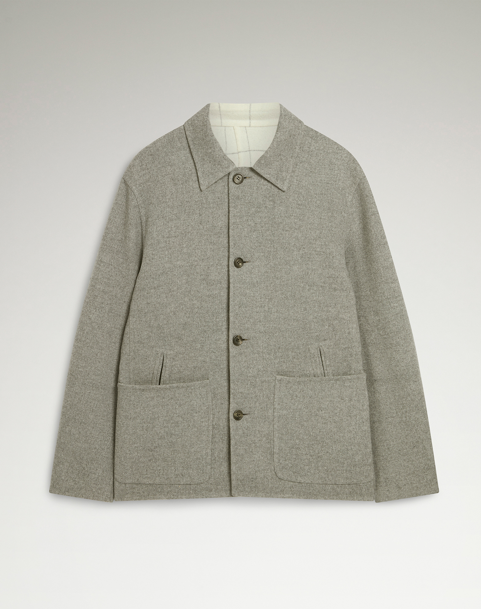 DUNHILL DOUBLE FACE WOOL DRIVING JACKET