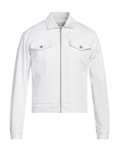 Random Identities Man Denim Outerwear White Size Xs Cotton In White