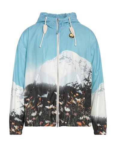 Jil Sander + Woman Jacket Turquoise Size 6 Polyamide In Blue