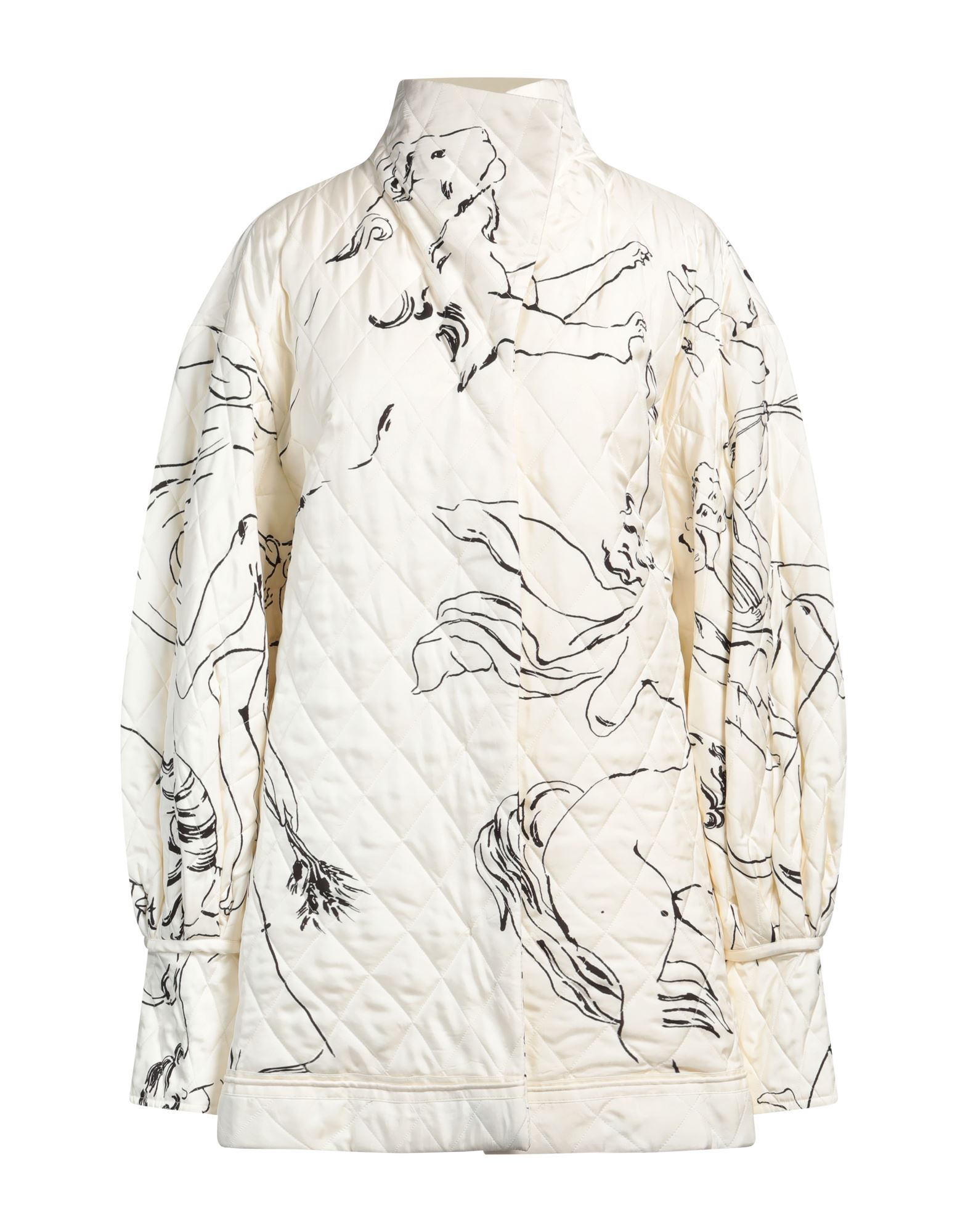 《セール開催中》JIL SANDER レディース ダウン＆シンセティック アイボリー 32 レーヨン 100%