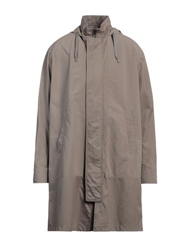 Herno Man Overcoat & Trench Coat Khaki Size 40 Cotton In Beige
