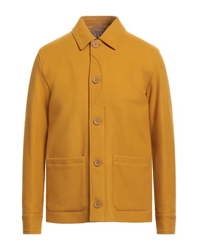 Herno Man Jacket Marigold Size 40 Wool, Polyamide In Yellow