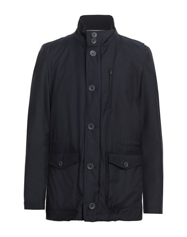 Herno Man Jacket Midnight Blue Size 40 Virgin Wool, Polyamide, Polyurethane In Blue