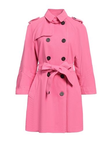 Lost In Me Lost [in] Me Woman Overcoat & Trench Coat Fuchsia Size 8 Cotton In Pink