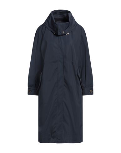 Marella Woman Overcoat & Trench Coat Midnight Blue Size 8 Polyamide, Cotton In Blue