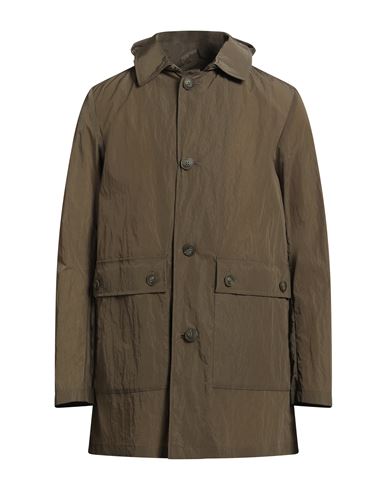 Herno Man Overcoat & Trench Coat Military Green Size 38 Polyamide In Brown