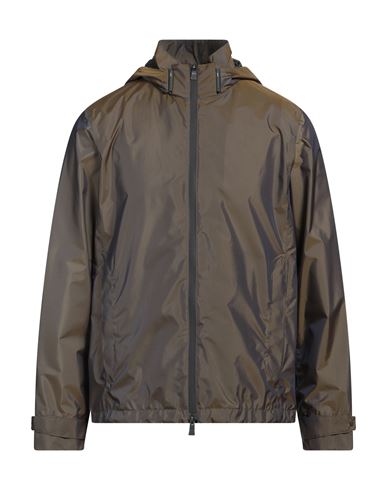 Herno Man Jacket Khaki Size 46 Polyester, Polyamide In Beige