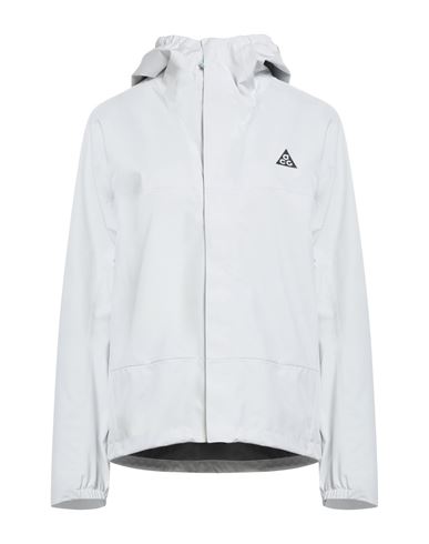 Nike Acg Woman Jacket Light Grey Size S Polyester In White