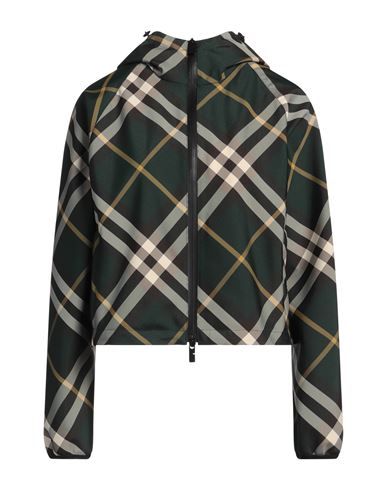 BURBERRY BURBERRY WOMAN JACKET DARK GREEN SIZE M POLYESTER 