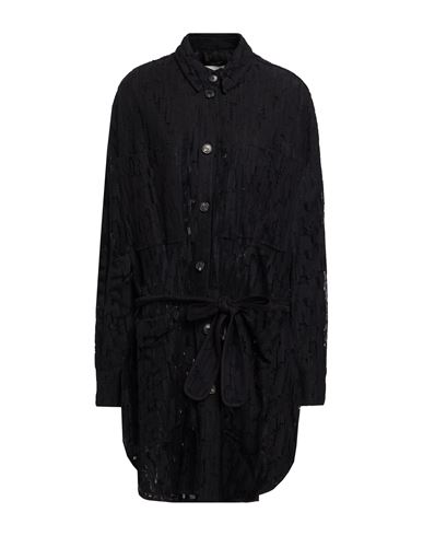 T Coat T_coat Woman Shirt Black Size 8 Cotton, Polyamide In Black