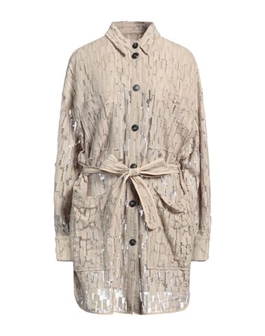T Coat T_coat Woman Shirt Taupe Size 10 Cotton, Polyamide