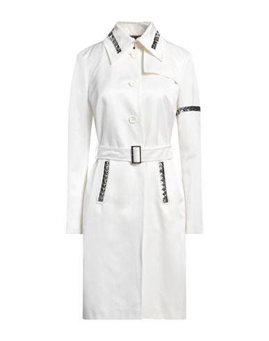 John Richmond Woman Overcoat & Trench Coat White Size 10 Cotton, Viscose In White