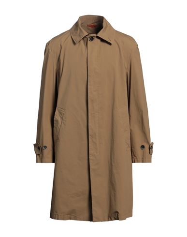 BARENA VENEZIA BARENA MAN OVERCOAT & TRENCH COAT CAMEL SIZE 38 COTTON, ELASTANE 
