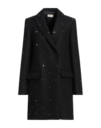 Shop Zadig & Voltaire Woman Coat Black Size L Wool, Polyamide