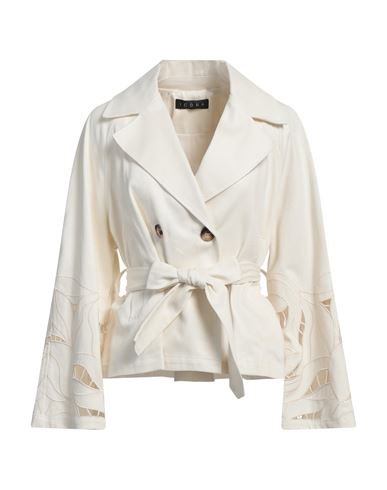 Icona By Kaos Woman Jacket Ivory Size 8 Cotton In White