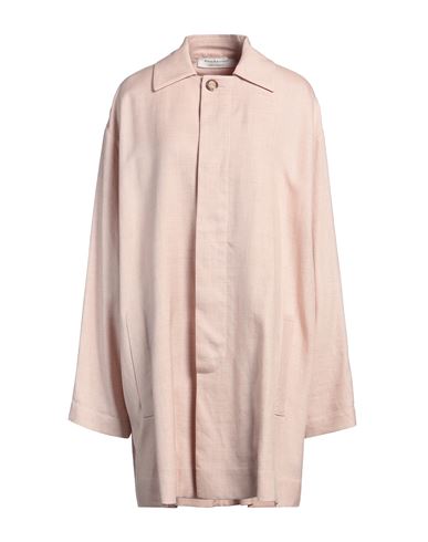 Shop Philosophy Di Lorenzo Serafini Woman Overcoat & Trench Coat Light Pink Size L Viscose, Linen