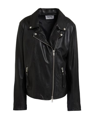 Sword 6.6.44 Woman Jacket Black Size 14 Leather In Black
