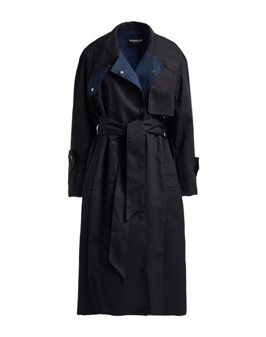 Dondup Woman Overcoat & Trench Coat Black Size 2 Cotton