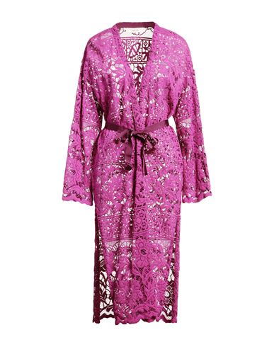 Jucca Woman Overcoat & Trench Coat Mauve Size 4 Cotton, Polyamide In Purple