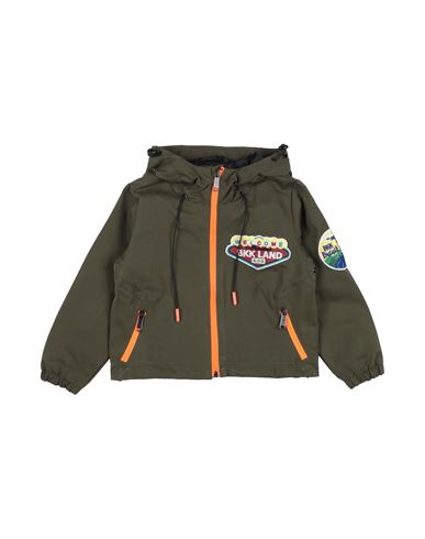 BIKKEMBERGS BIKKEMBERGS TODDLER BOY JACKET MILITARY GREEN SIZE 4 POLYESTER 