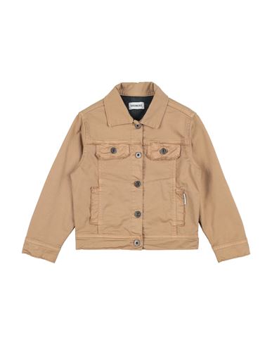 Bikkembergs Toddler Boy Denim Outerwear Khaki Size 5 Cotton, Elastane In Beige