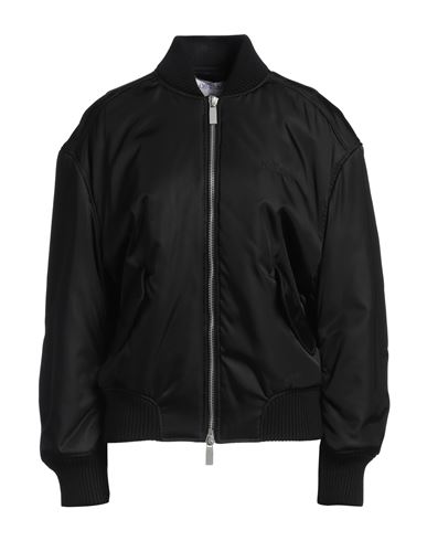 Off-white Woman Jacket Black Size 6 Polyamide, Polyurethane, Wool, Acrylic, Elastane