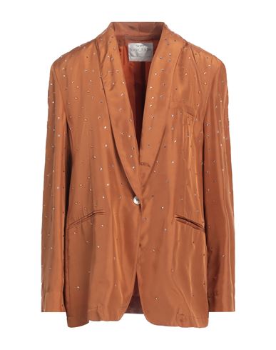 Forte Forte Forte_forte Woman Blazer Rust Size 3 Silk In Red