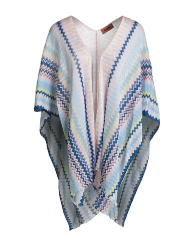 Missoni Woman Cape Sky Blue Size Onesize Cotton, Viscose