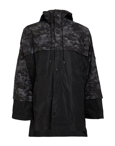 Isabel Benenato Man Overcoat & Trench Coat Charcoal Size 38 Polyester In Grey
