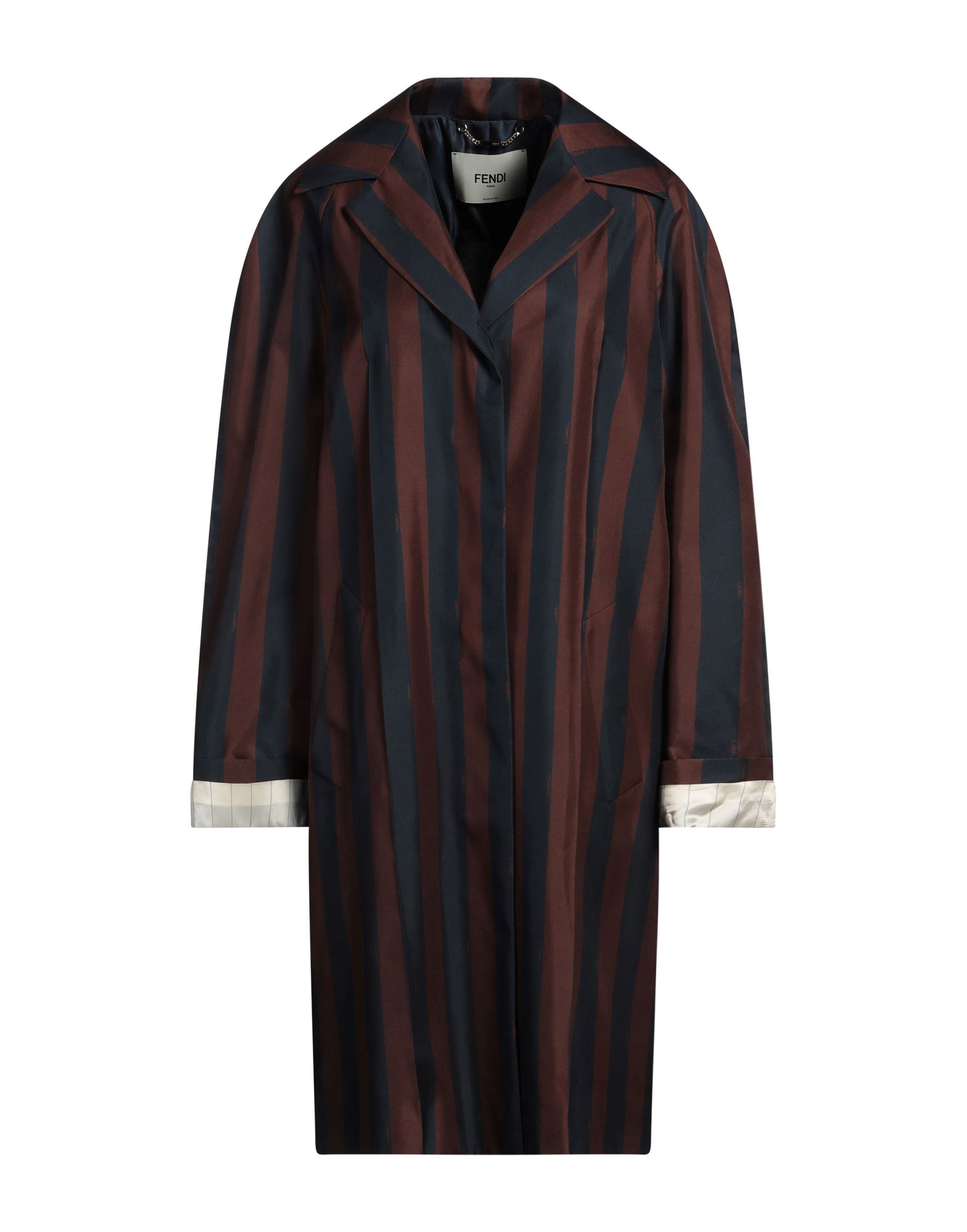 《セール開催中》FENDI レディース アウター＆トレンチコート チョコレートブラウン 40 シルク 100%