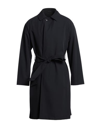 Tagliatore Man Overcoat & Trench Coat Midnight Blue Size 46 Polyamide, Elastane In Blue