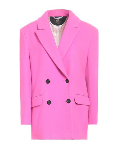 Il Cappottino Woman Coat Fuchsia Size 8 Virgin Wool In Pink