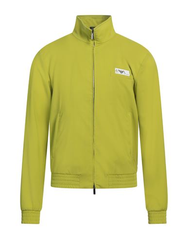 Emporio Armani Man Jacket Lime Green Size 44 Virgin Wool In Green