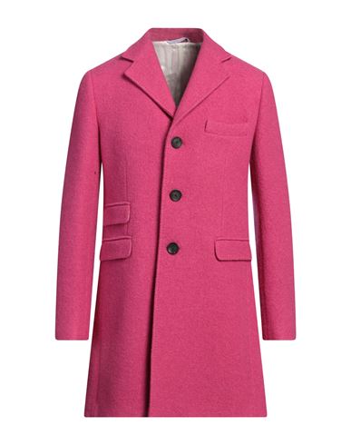 Il Cappottino Man Coat Fuchsia Size 42 Wool In Pink
