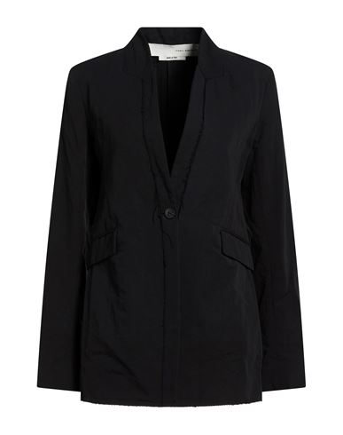 Isabel Benenato Woman Jacket Black Size 4 Cotton, Linen