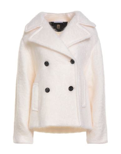 Il Cappottino Woman Coat Ivory Size 6 Mohair Wool, Wool, Polyamide In White