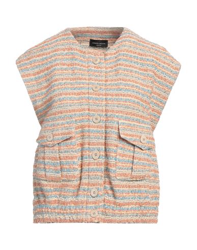 Roberto Collina Woman Vest Beige Size S Cotton, Viscose, Linen, Polyamide, Silk