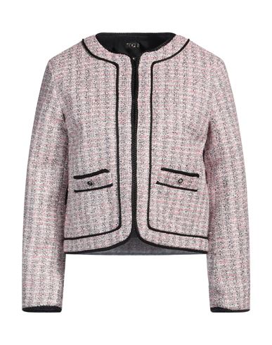 Shop Maje Woman Jacket Pink Size 4 Cotton, Viscose, Synthetic Fibers, Polyamide, Metallic Fiber