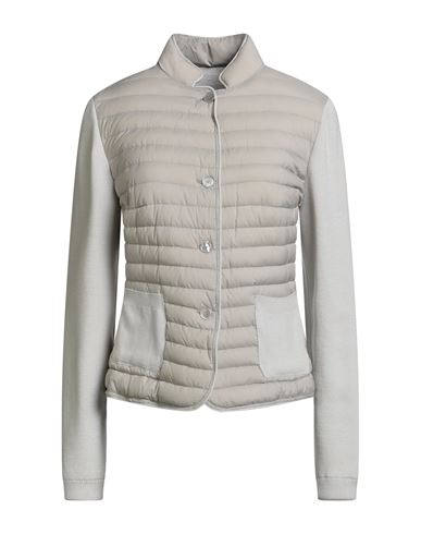 Moorer Woman Puffer Light Grey Size 14 Polyamide, Polyurethane In Gray