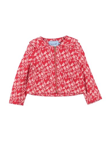 MIMISOL MIMISOL TODDLER GIRL JACKET RED SIZE 6 COTTON, VISCOSE, POLYESTER, POLYAMIDE, ELASTANE 