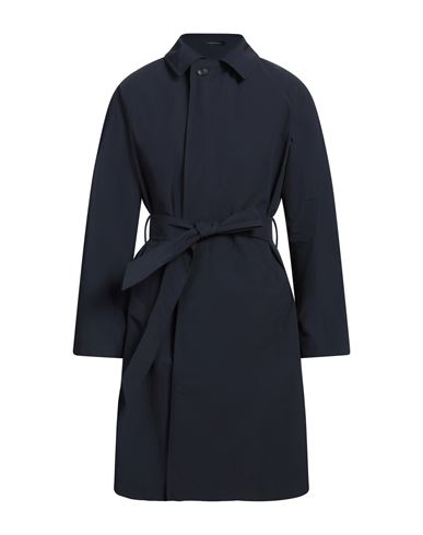 TAGLIATORE TAGLIATORE MAN OVERCOAT & TRENCH COAT NAVY SIZE 42 POLYAMIDE, COTTON 