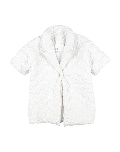 Caroline Bosmans Toddler Girl Jacket White Size 4 Polyester, Polyurethane, Elastane In White