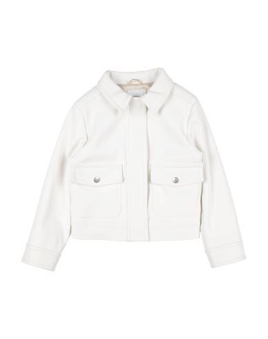 ELEVENTY ELEVENTY TODDLER GIRL JACKET WHITE SIZE 6 POLYURETHANE, POLYESTER 