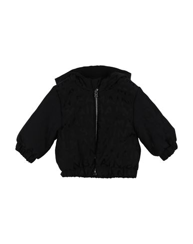 Balmain Babies'  Newborn Girl Jacket Midnight Blue Size 3 Polyamide, Cotton