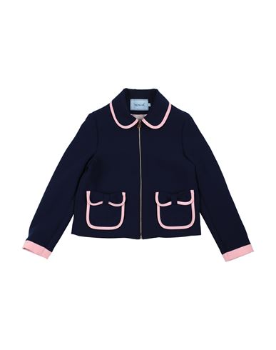 MIMISOL MIMISOL TODDLER GIRL JACKET NAVY SIZE 4 POLYESTER, POLYURETHANE 