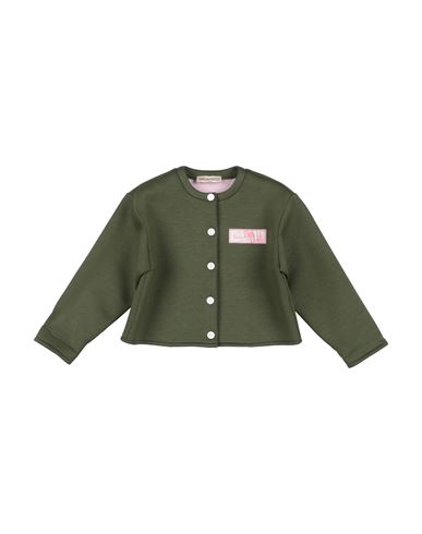 Pucci Toddler Girl Jacket Military Green Size 6 Viscose, Elastane, Polyurethane In Green